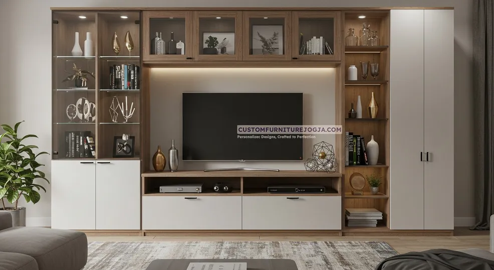 Jasa Pembuatan Cabinet Tv besar Jogja